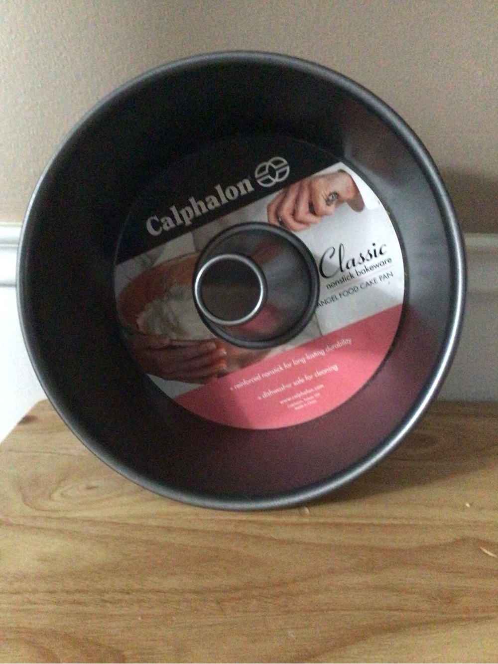 Calphalon Nonstick Angel Food Cake Pan in Dark Gray